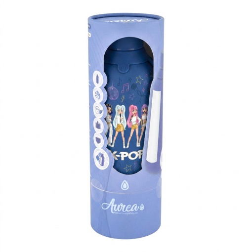 Garrafa térmica Lovely Story K-Pop azul 500ml