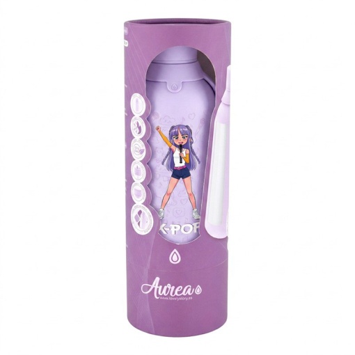Garrafa térmica Lovely Story K-Pop lilás 500ml