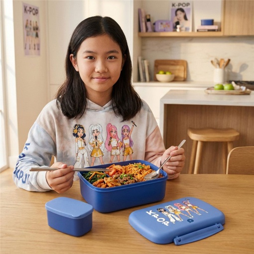Caixa de lanche Lovely Story K-Pop (2 unidades) azul