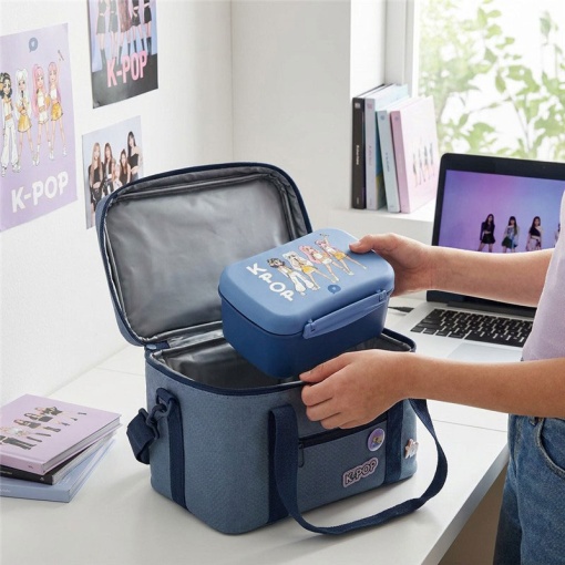 Caixa de lanche Lovely Story K-Pop (2 unidades) azul