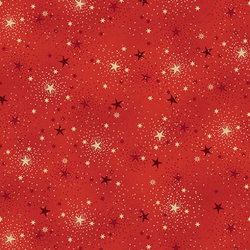 Makower Adorn Sparkle Red Fabric 1x1.12m 216/R5