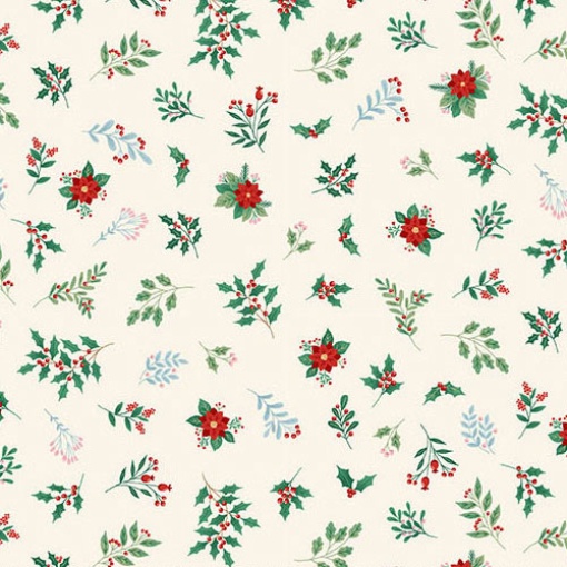 Tela Makower El Cascanueces color crema 1x1,12m 226/Q