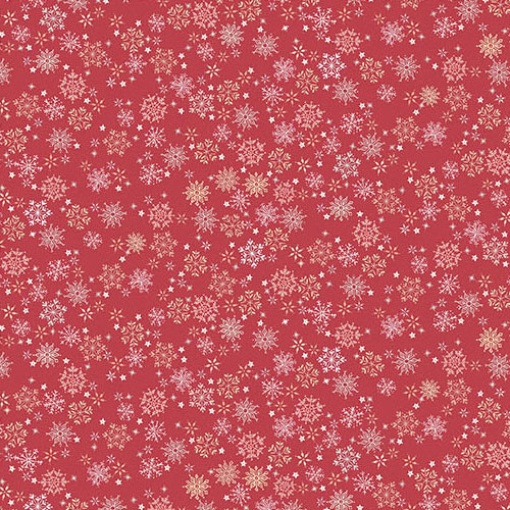 Tecido Makower Country Christmas Frosty Red 1x1,12m 236/R