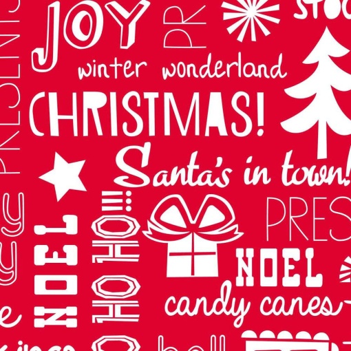 Jol Christmas wrapping paper 70x100cm Santa's in Town