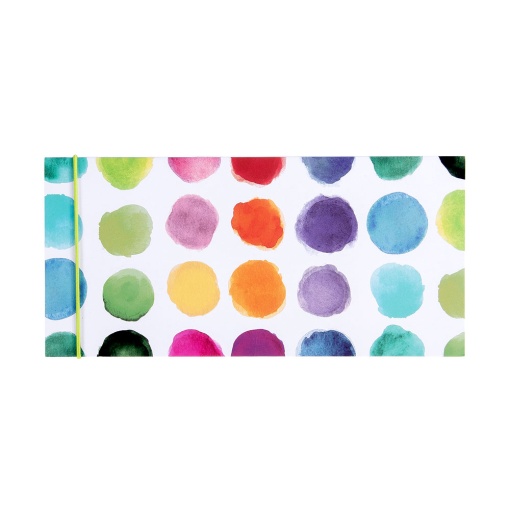 Postcard type voucher Artebene watercolor balls
