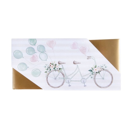 Postal tipo voucher Artebene bicicleta