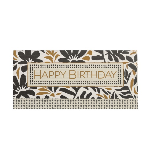 Artebene Happy Birthday voucher-type postcard sheets