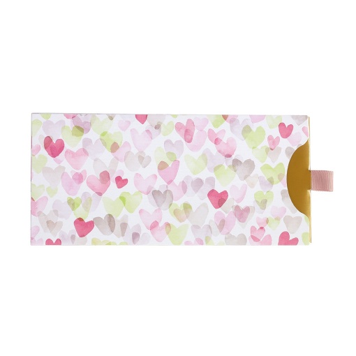 Cupón para postal de corazones de acuarela de Artebene