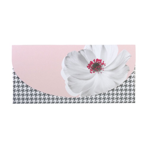 Postal tipo voucher Artebene flor pied-de-poule