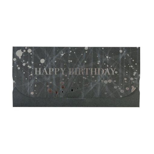 Tarjeta de felicitación de cumpleaños Artebene negra