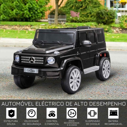 Carro elétrico Mercedes-Benz G-Class 12V preto