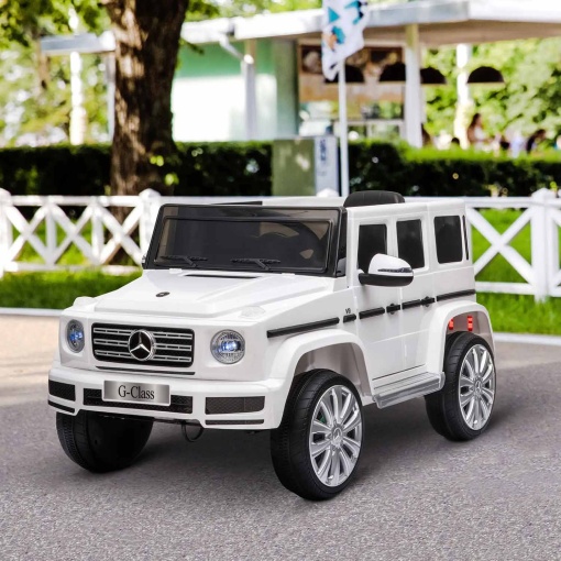 Carro elétrico Mercedes-Benz G-Class 12V branco