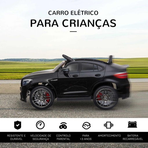 Carro elétrico Mercedes-Benz AMG 12V preto
