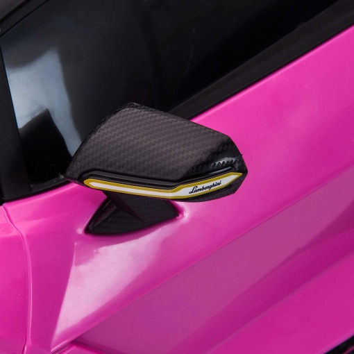 Carro elétrico Lamborghini Sian 12V rosa