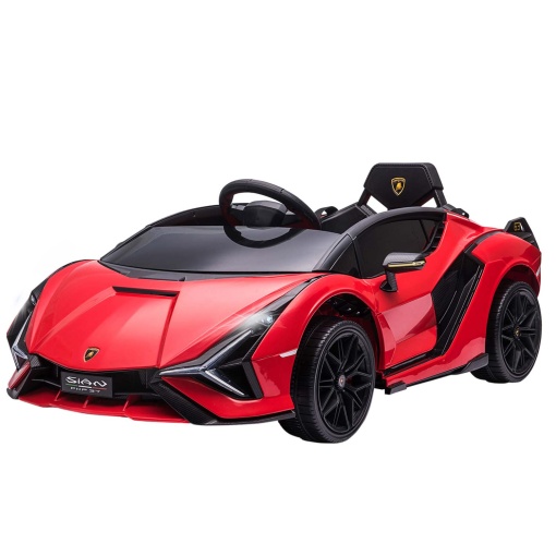 Carro elétrico Lamborghini Sian 12V vermelho