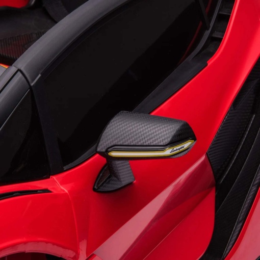 Carro elétrico Lamborghini Sian 12V vermelho