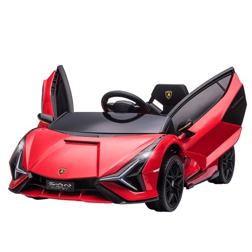 Carro elétrico Lamborghini Sian 12V vermelho