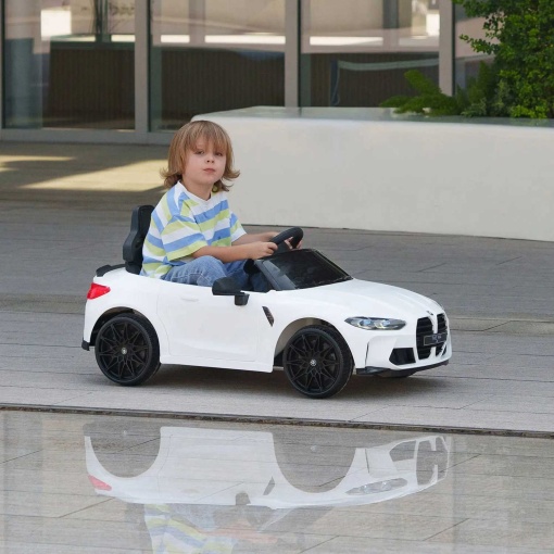 Carro elétrico BMW M4 12V branco