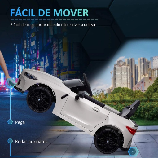 Carro elétrico BMW M4 12V branco