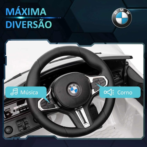 Carro elétrico BMW M4 12V branco