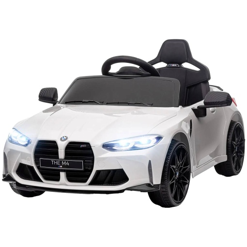 Carro elétrico BMW M4 12V branco