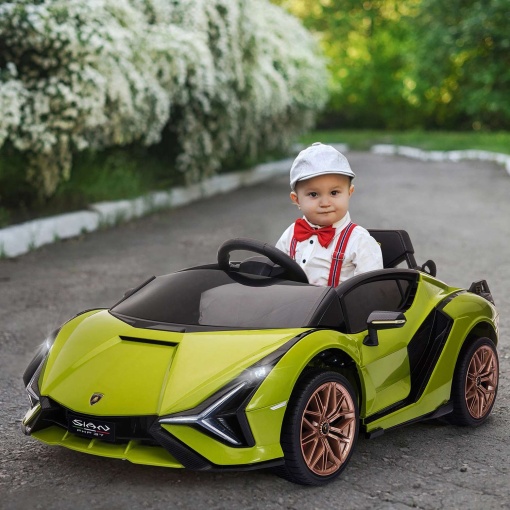 Carro elétrico Lamborghini Sian 12V verde
