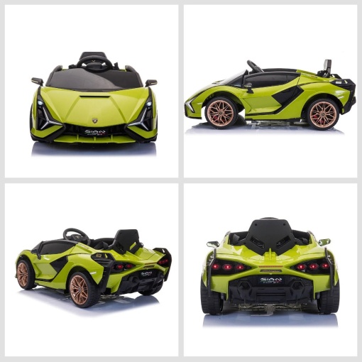 Carro elétrico Lamborghini Sian 12V verde