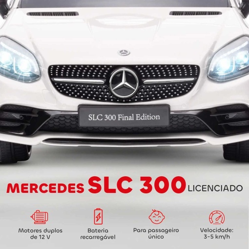 Carro elétrico Mercedes CLC 300 12V branco