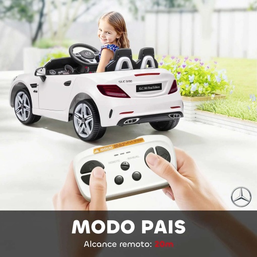 Carro elétrico Mercedes CLC 300 12V branco