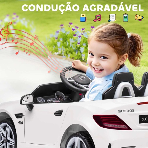 Carro elétrico Mercedes CLC 300 12V branco