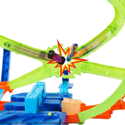 Hot Wheels Stunt Tracks Hypersphere Collision Track Mattel JMG48