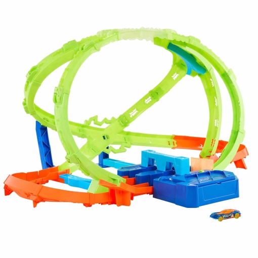 Hot Wheels Stunt Tracks Hypersphere Collision Track Mattel JMG48