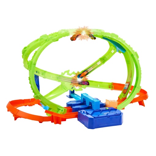 Hot Wheels Stunt Tracks Hypersphere Collision Track Mattel JMG48