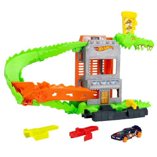 Hot Wheels City pista ataque do crocodilo pizza Mattel HDR29/JHL93