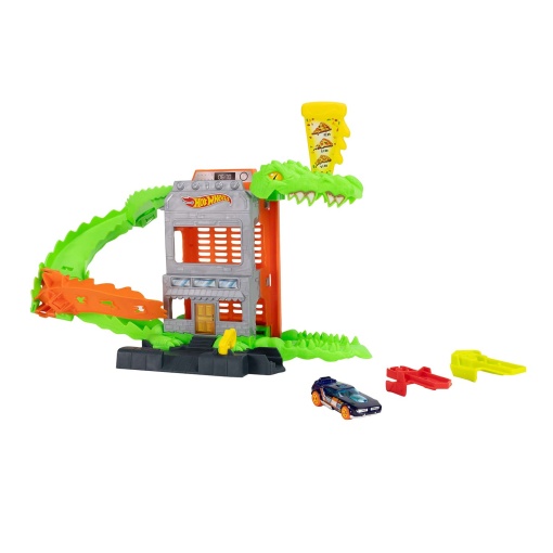 Hot Wheels City pista ataque do crocodilo pizza Mattel HDR29/JHL93