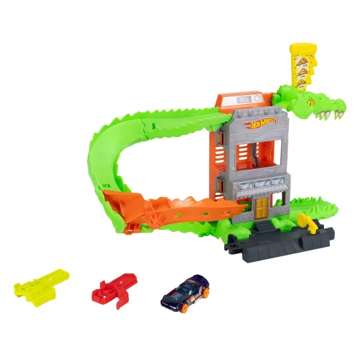 Hot Wheels City pista ataque do crocodilo pizza Mattel HDR29/JHL93