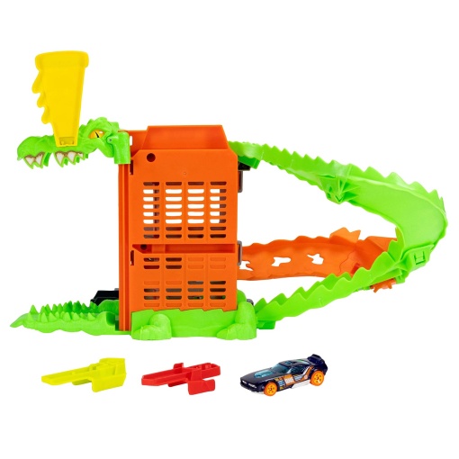 Hot Wheels City pista ataque do crocodilo pizza Mattel HDR29/JHL93