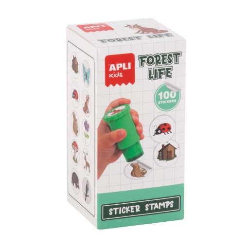 Carimbo de autocolantes Apli Kids floresta