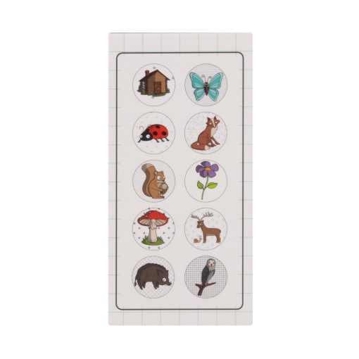 Carimbo de autocolantes Apli Kids floresta