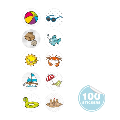 Apli Kids beach sticker stamp