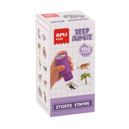 Carimbo de autocolantes Apli Kids selva