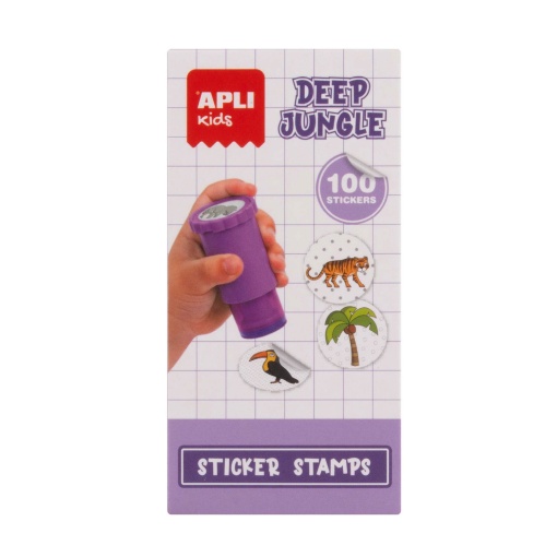 Carimbo de autocolantes Apli Kids selva