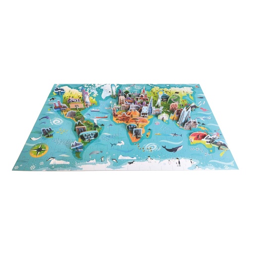 Puzzle Apli Kids 240 pieces 3D monuments of the world