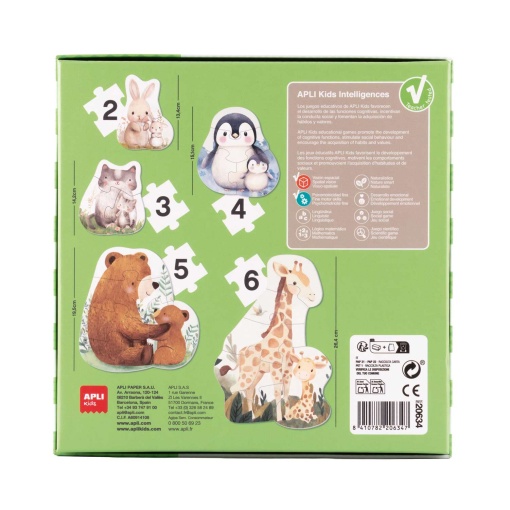 Puzzle Apli Kids 2-3-4-5-6 peças My First mamã e bebé