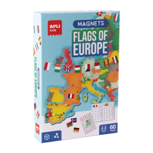 Magnets bandeiras da Europa 60 peças Apli Kids