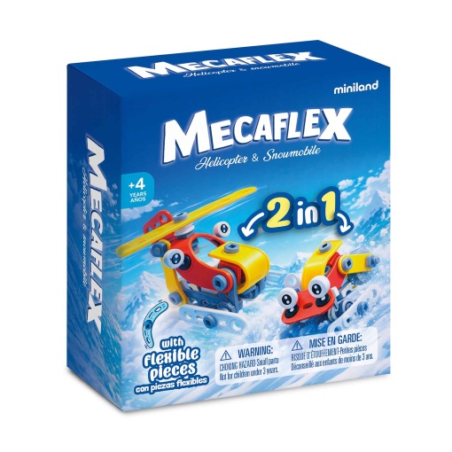 Mecaflex: Helicopter & Snowmobile Miniland