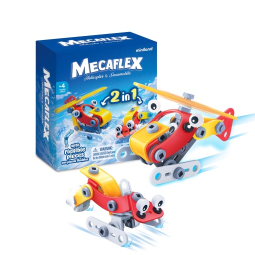 Mecaflex: Helicopter & Snowmobile Miniland