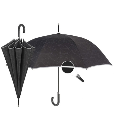 Handheld umbrella, 69cm, black reflector.