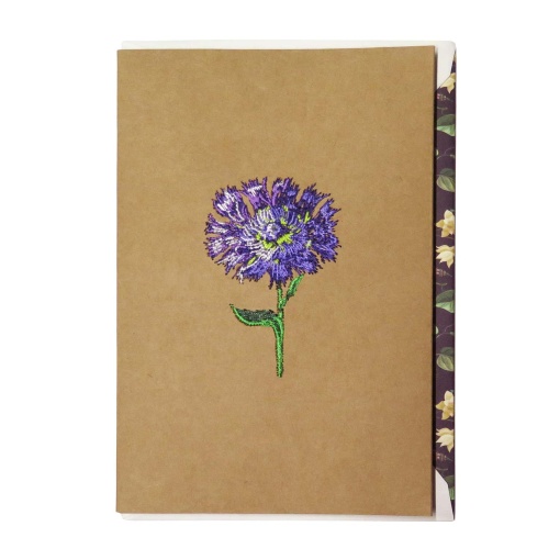Postal Artebene bordado flor fidalguinhos