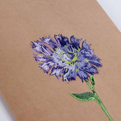 Postal Artebene bordado flor fidalguinhos